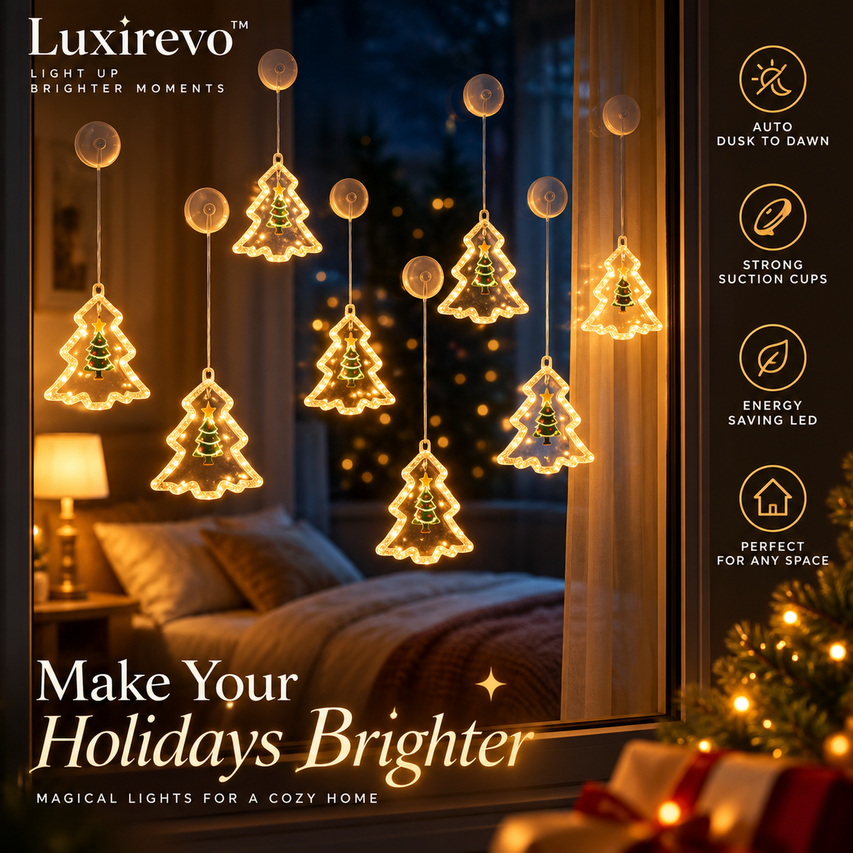 GlowTree Window Suction Cup Lights (5Pcs)