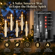 Window Candles Sensor Lights