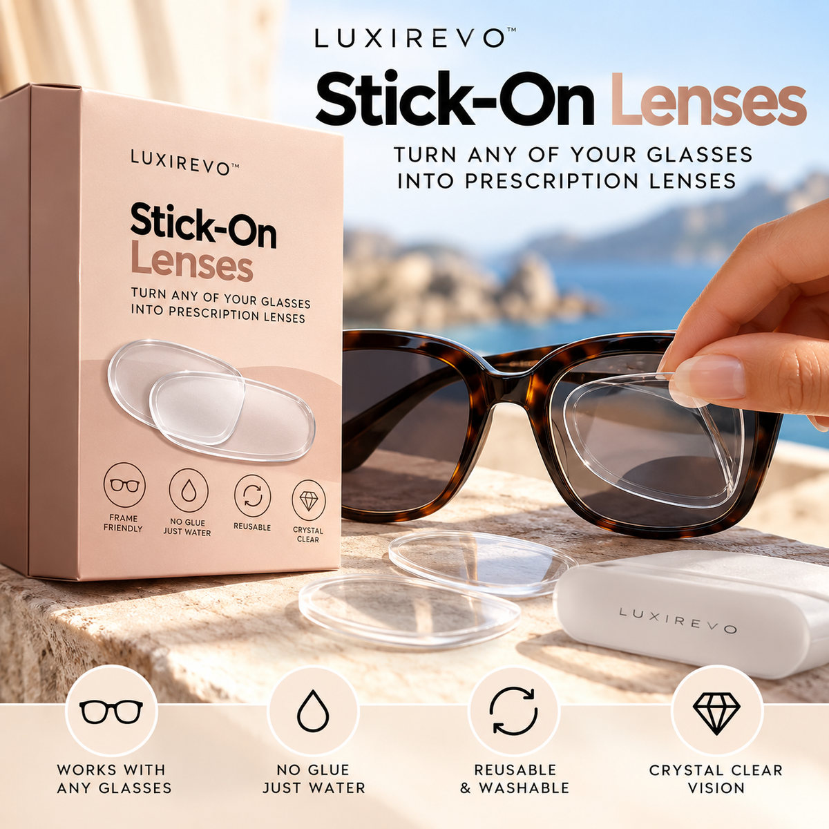 LuxiRevo's Stick-On Lenses