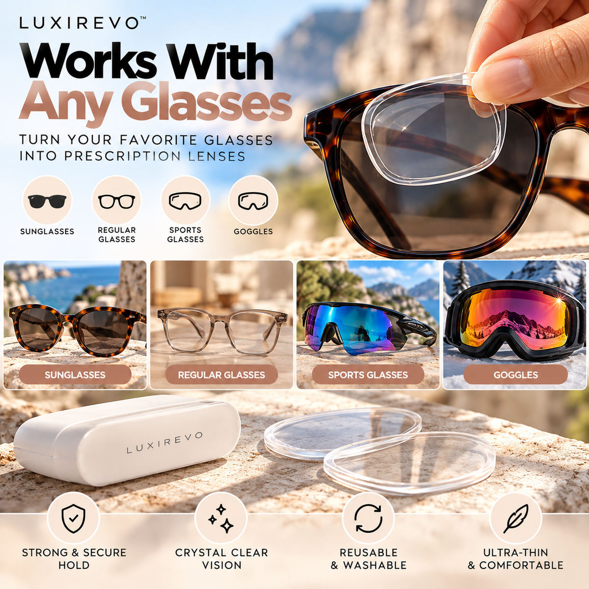 LuxiRevo's Stick-On Lenses