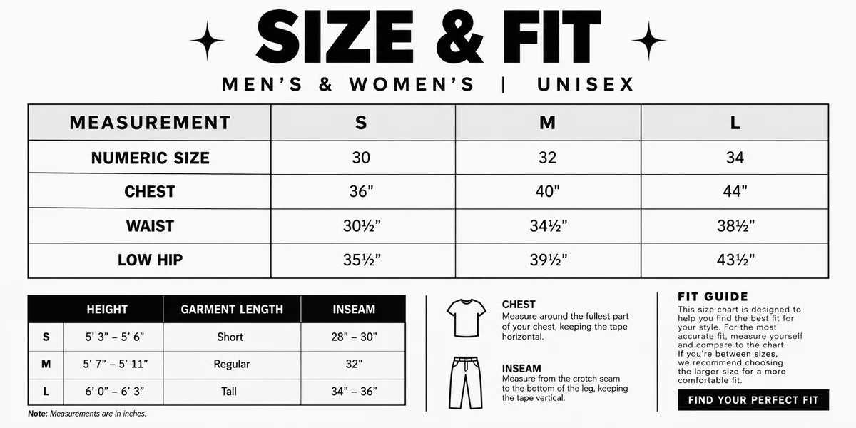 Sizing Chart