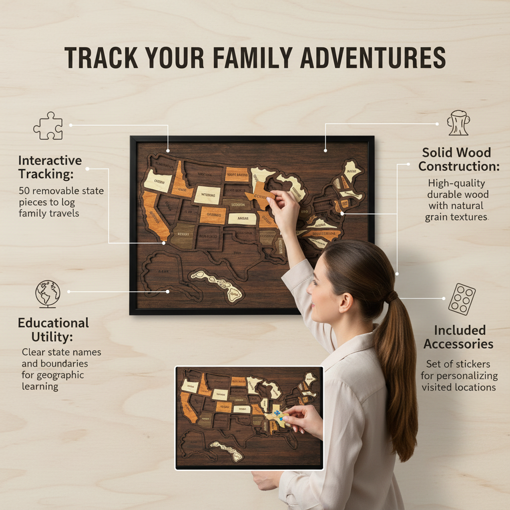 USA Travel Map Puzzle